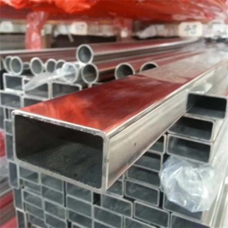 Mirror Polished SUS201 Rectangular Stainless Steel Tube